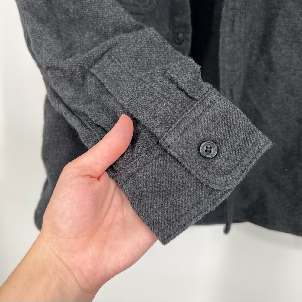 Everlane Men’s Charcoal Grey The Heavyweight Overshirt Flannel Uniform - Picture 8 of 9